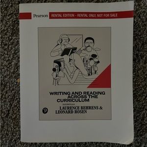 WRITING AND READING ACROSS THE CURRICULUM book